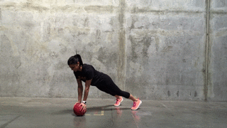 Отжимания с медболом SKLZ