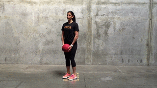 Обратные выпады с медболом SKLZ