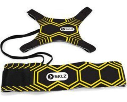 Футбольный тренажер на резинке чехол для мяча черный, для отработки ударов Star Kick Trainer