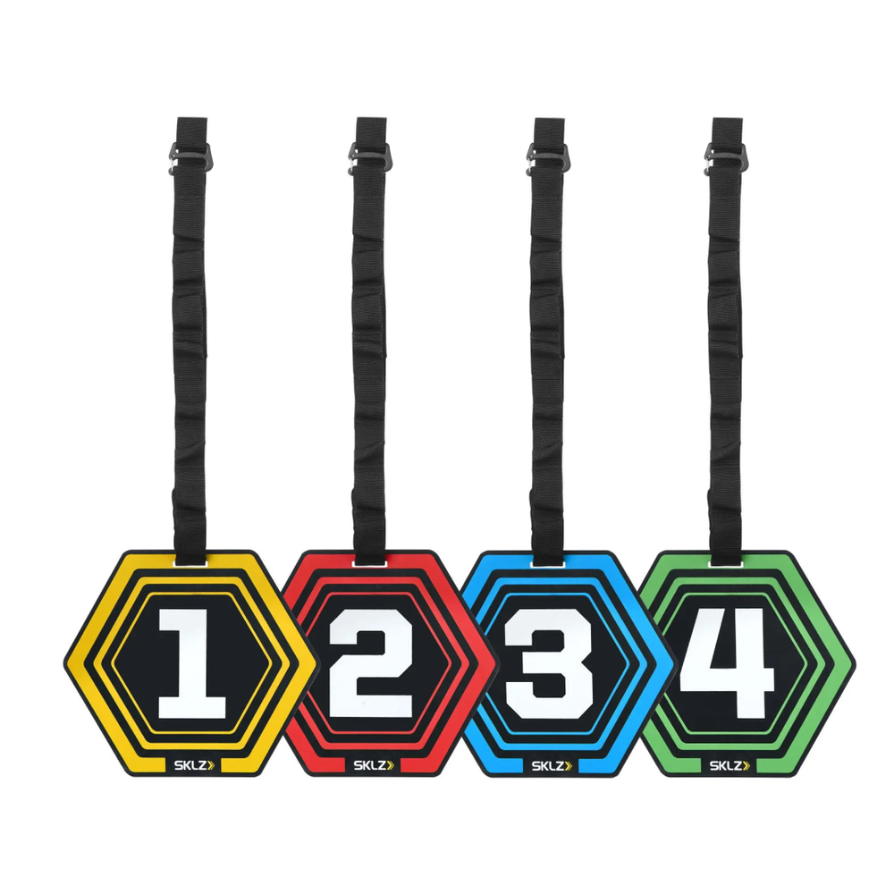 Спортивная мишень SKLZ цветные, с нумерацией, 4 шт. SKLZ Reactive Agility Targets Fes