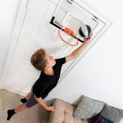 Баскетбольный мяч детский PRO MINI HOOP SWISH FOAM BALL 5" BLACK SILVER