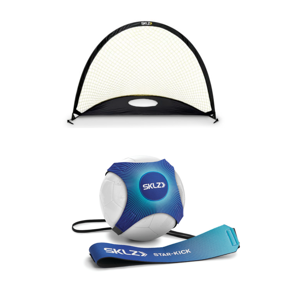 Комп-т:Тренажер д/отраб.точн.ударов PRECISION POP GOAL 6+Трен.д/отраб.ударов Star-Kick METALLIC BLU