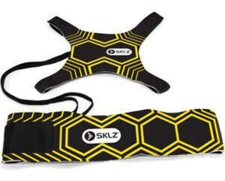 Футбольный тренажер на резинке чехол для мяча черный, для отработки ударов Star Kick Trainer