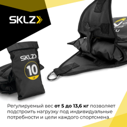 Мешок утяжелитель для бега 3 шт. по 4,5 кг до 13,5кг SKLZ Speedsac ECN