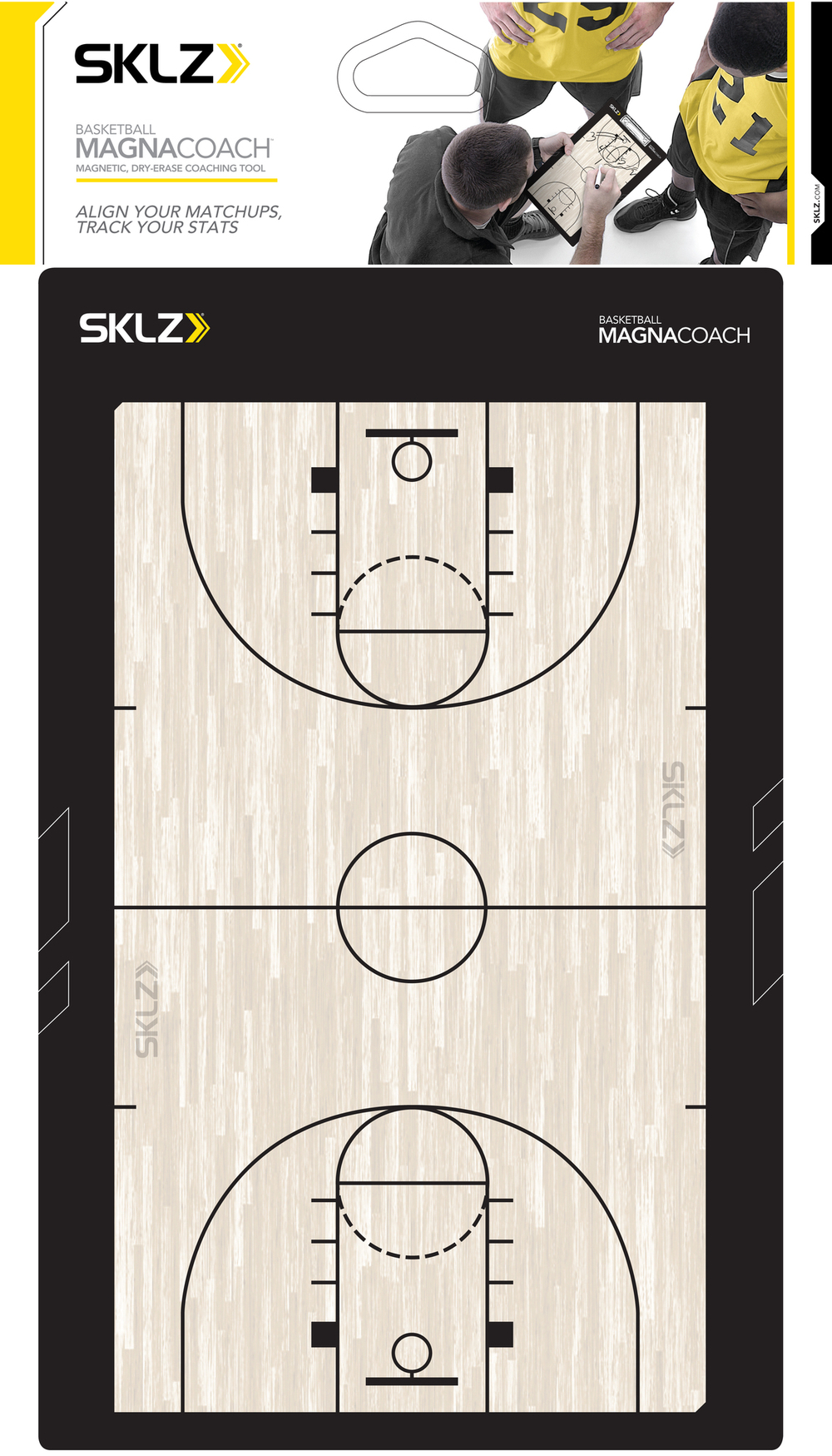 Доска тактическая для баскетбола магнитная тренерская SKLZ Magna Coach Backetball