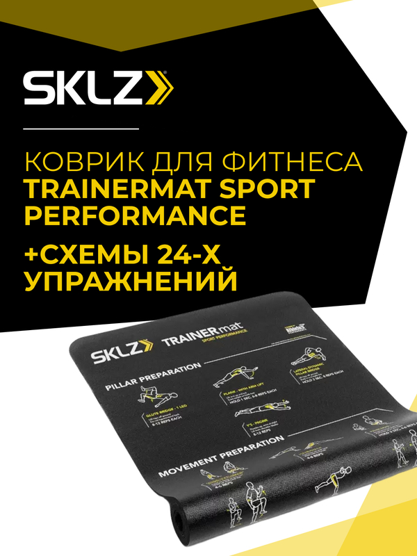 Коврик для фитнеса и йоги SKLZ Trainer Mat Sport Perfomance