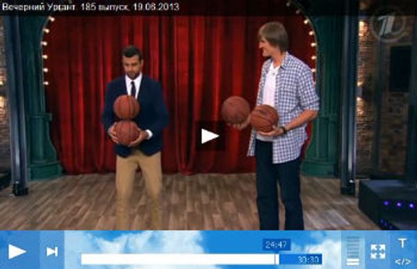 Мячи Spalding стали героями шоу на Первом канале