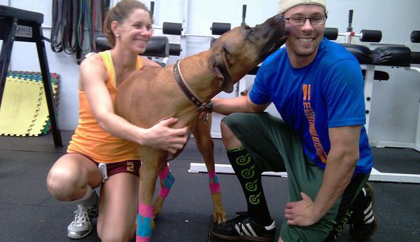 Облегчение боли в суставах у собаки, больной раком, с помощью тейпа Kinesio