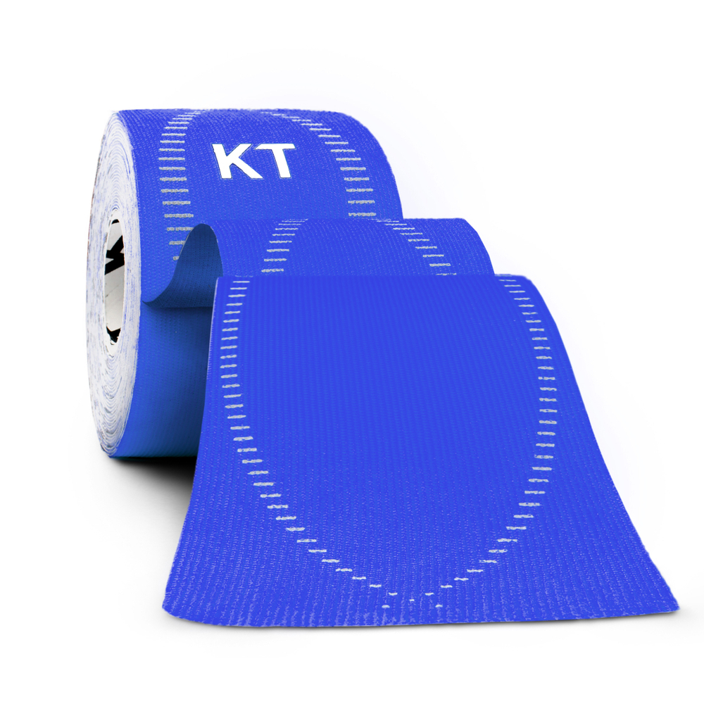 Кинезиотейп KT Tape PRO, синтетическая основа, 20 полосок 25 х 5 см, преднарезанный, цвет Sonic Blue