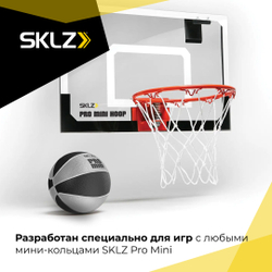 Баскетбольный мяч детский PRO MINI HOOP SWISH FOAM BALL 5" BLACK SILVER