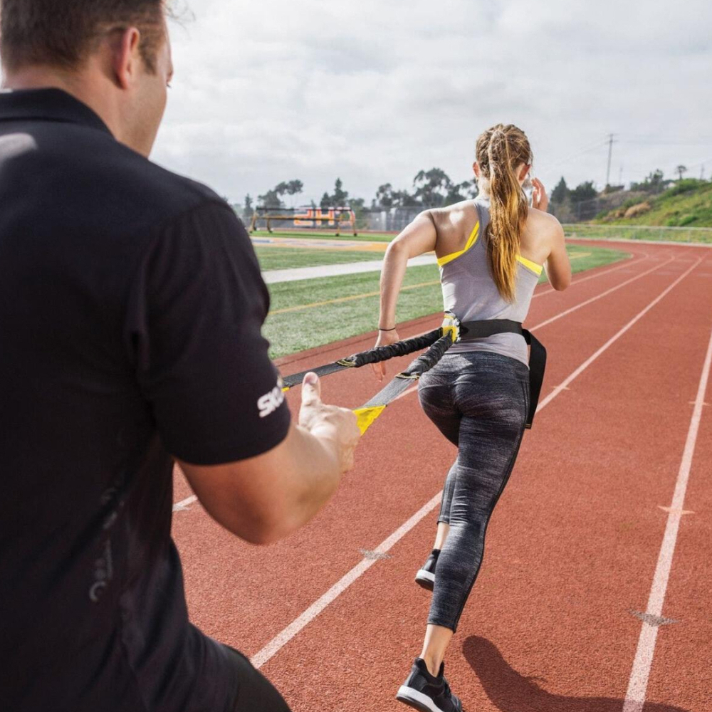 Спортивный амортизатор cо съемной рукояткой. Тренажёр для улучшения взрывной силы и выносливости SKLZ Acceleration Trainer