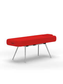 Комплект: переносной массажный стол NUBIS PRO OSTEO с электрическим насосом дополнительным усиленным каркасом, темно-голубой.