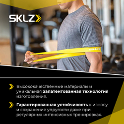 Фитнес ленты 5 x 24см, набор из 3 шт. сопротивление легкое, среднее, тяжелое SKLZ Mini Bands