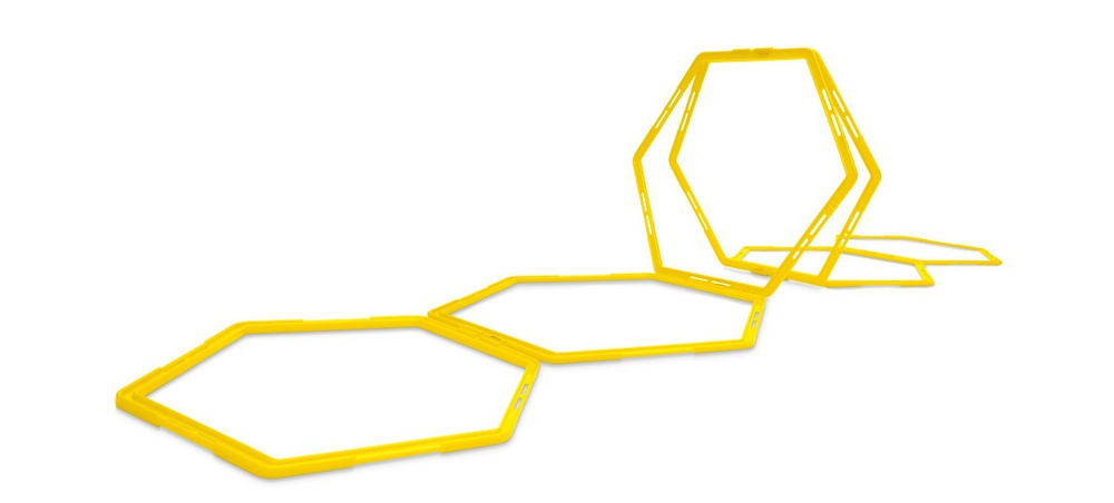 Спортивный тренажер скорости шестиугольник, 6 шт. , с зажимами SKLZ Speed Web