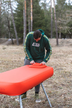 Комплект: переносной массажный стол NUBIS PRO OSTEO с электрическим насосом