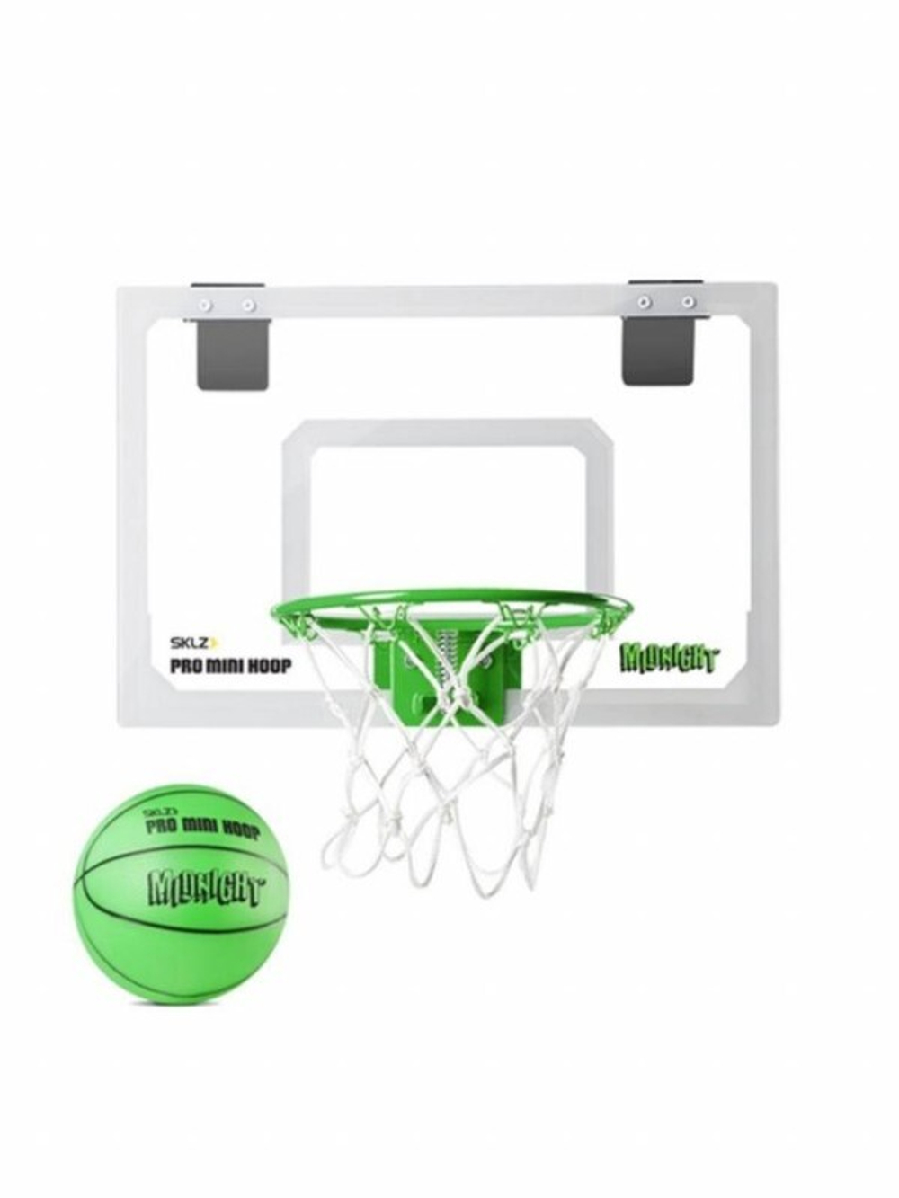 Баскетбольный набор для детей Pro Mini Hoop MIDNIGHT 45*30. Детское баскетбольное кольцо с мячом светится в темноте