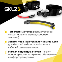Эспандер Тренажер для тренировки ног с сопротивлением SKLZ Lateral Resistor PRO