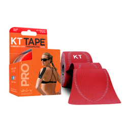 Кинезиотейп KT Tape PRO, синтетическая основа, 20 полосок 25 х 5см, преднарезанный, цвет Rage Red