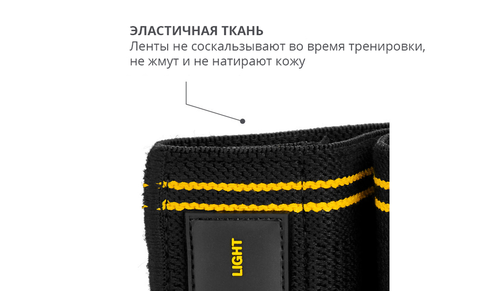 Резинка для фитнеса, тканевая лента легкого сопротивления, 10 X 33 см SKLZ PRO Knit Band Light