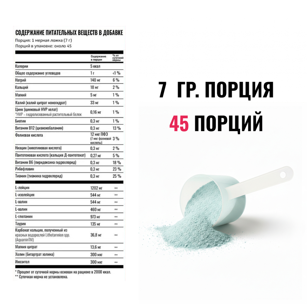 Изотоник Biosteel Hydration Mix Ледяная Свежесть, 315 г, 45 порций