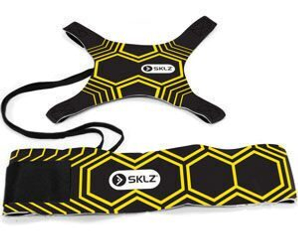 Футбольный тренажер на резинке чехол для мяча черный, для отработки ударов Star Kick Trainer