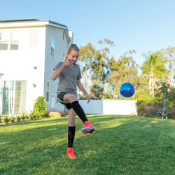 Мяч тренажер на резинке для отработки ударов в футболе SKLZ синий STAR KICK TOUCH TRAINER COBALT