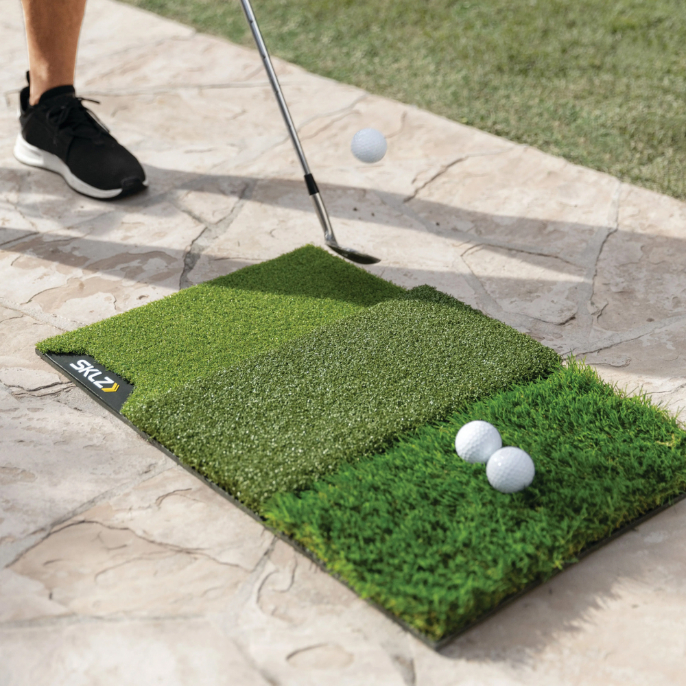 Гольф тренажер стартовый коврик 3 вида поверхности SKLZ PURE PRACTICE MAT