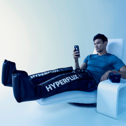 Комплект компрессионной системы Normatec, модель Hyperflux Black One size c сумкой для переноски