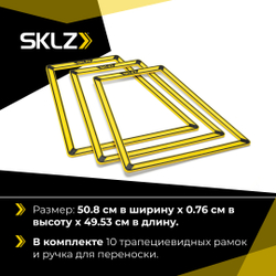 Спортивный тренажер скорости трапеция, 10 шт. Тренажер для развития ловкости SKLZ Agility Trainer Pro (Set of 10)