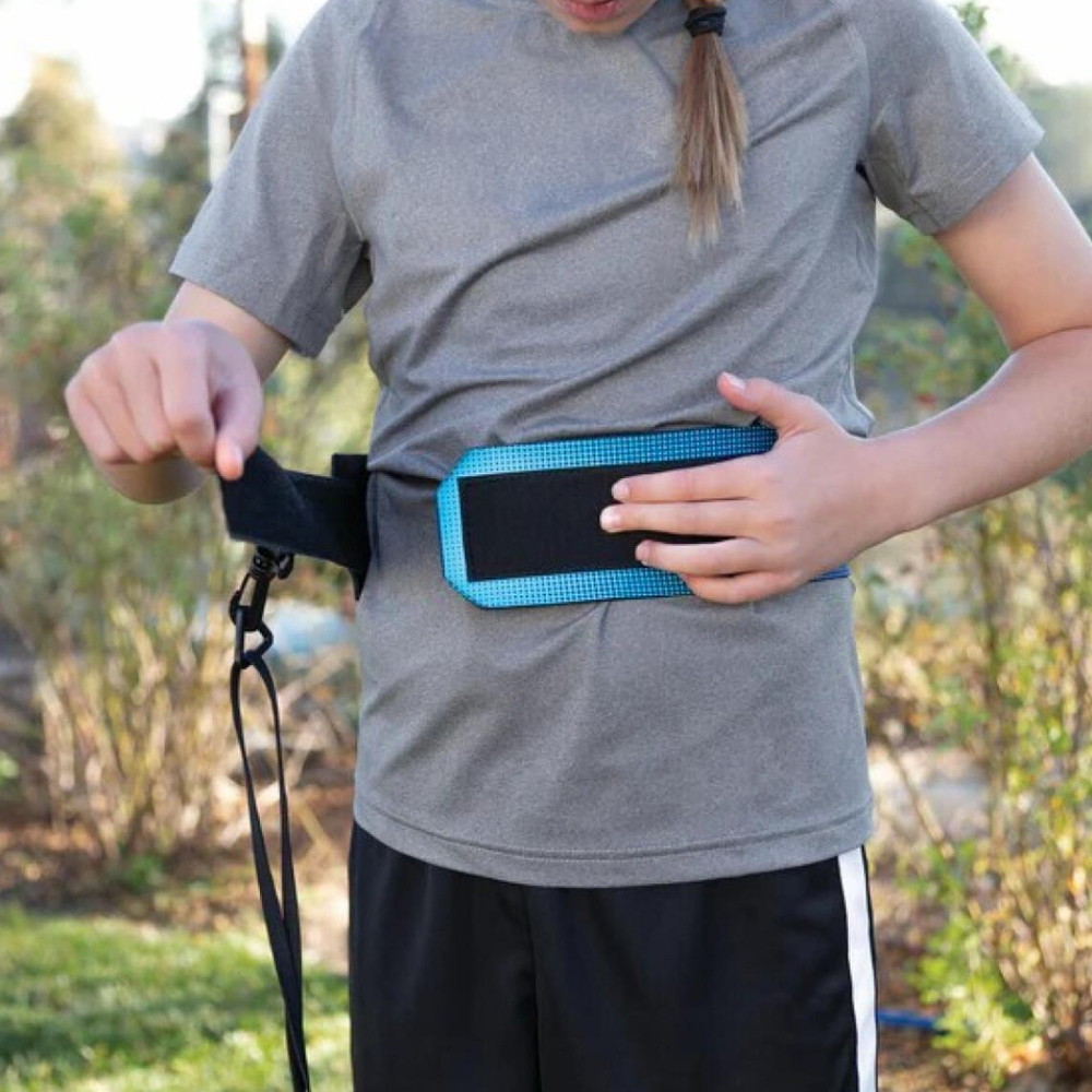 Футбольный тренажер на резинке чехол для мяча синий SKLZ Star-Kick METALLIC BLU