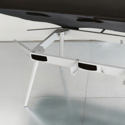 Переносной физиотерапевтический стол Nubis Pro с электрическим насосом и усиленной рамой LIGHT GREY