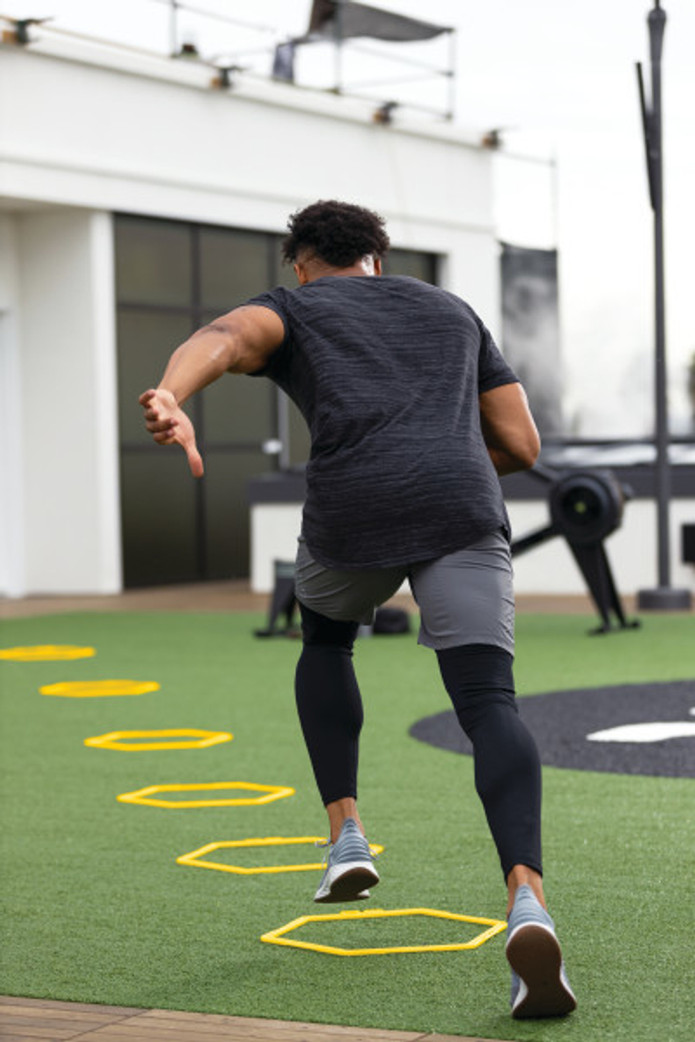 Спортивный тренажер скорости шестиугольник, 6 шт. , с зажимами SKLZ Speed Web