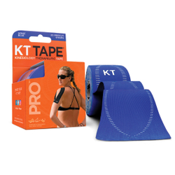 Кинезиотейп KT Tape PRO, синтетическая основа, 20 полосок 25 х 5 см, преднарезанный, цвет Sonic Blue