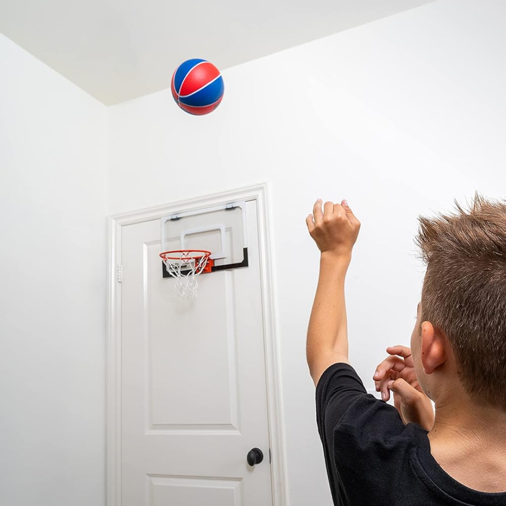 Баскетбольный мяч детский PRO MINI HOOP SWISH FOAM BALL 5" RED BLUE 12,7 см