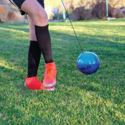 Мяч тренажер на резинке для отработки ударов в футболе SKLZ синий STAR KICK TOUCH TRAINER COBALT